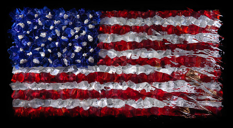 My fascination with the flag paintings of American painter Jasper Johns - flag 1954