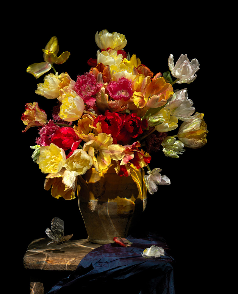 underwater artist floral sculpture 