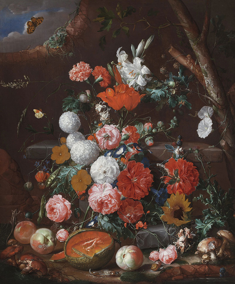 Cornelis de Heem - Vanitas Flower Still Life