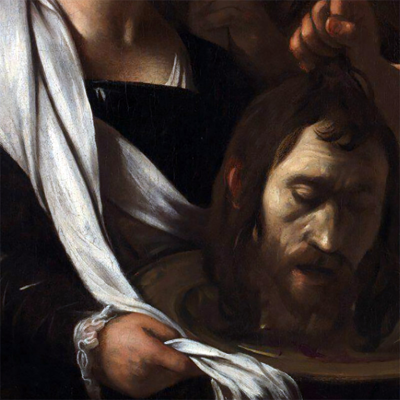 serving up the head of John the Baptist by Caravaggio