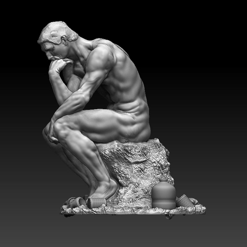 contemporary auguste rodin the thinker