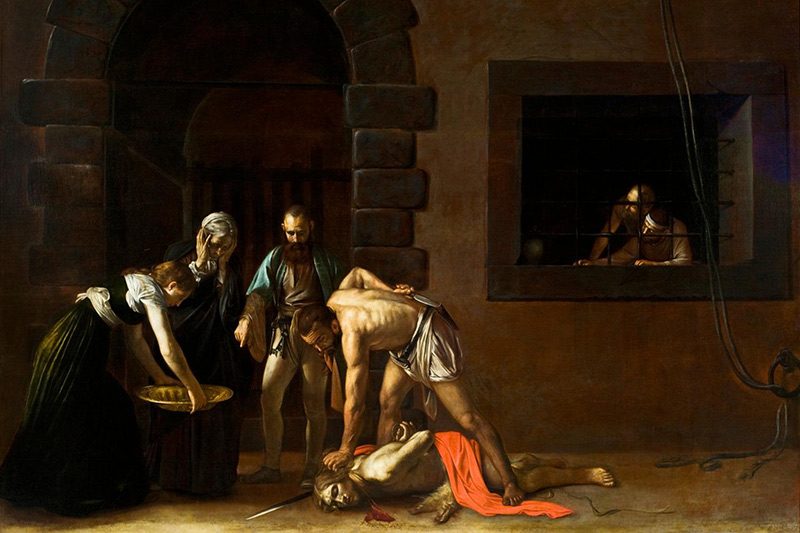 beheading john the baptist Caravaggio