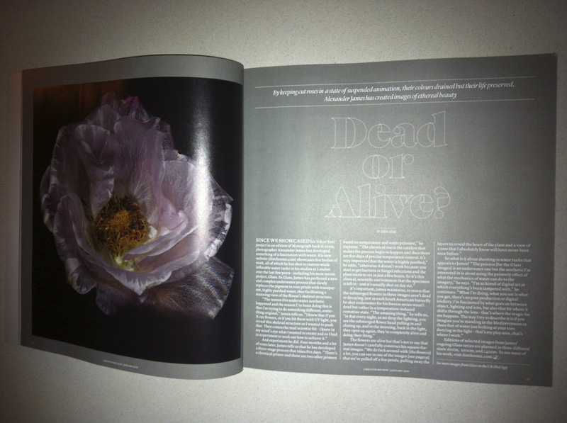 creative review discuss dead or alive opening page magazine spread