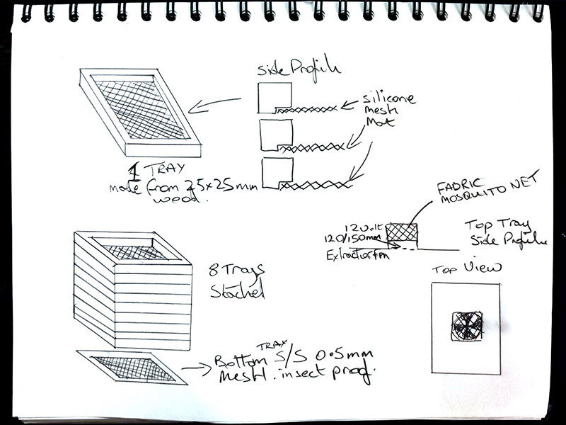 food dehydrator design using solar power and retaining all the vitamins and colour of the original food