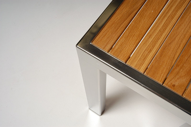 stainless steel and ironwood furniture design by artist