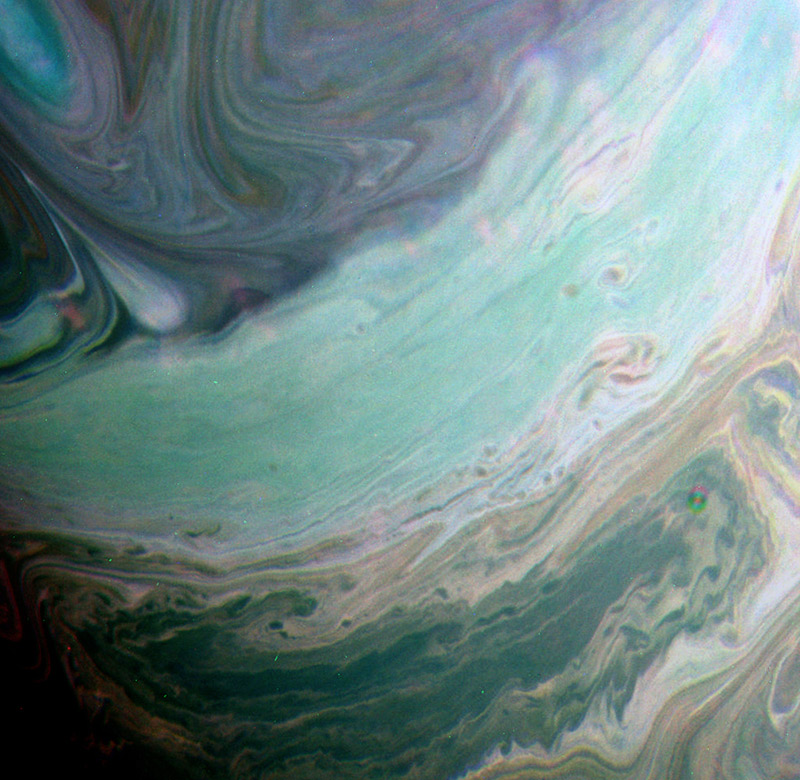 the oceans of saturn - image copyright nasa
