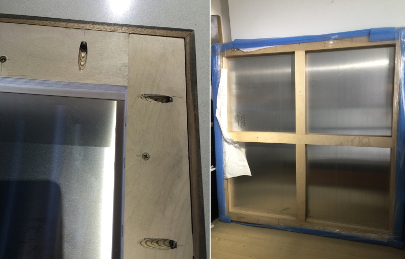 the reverse of our museum frames