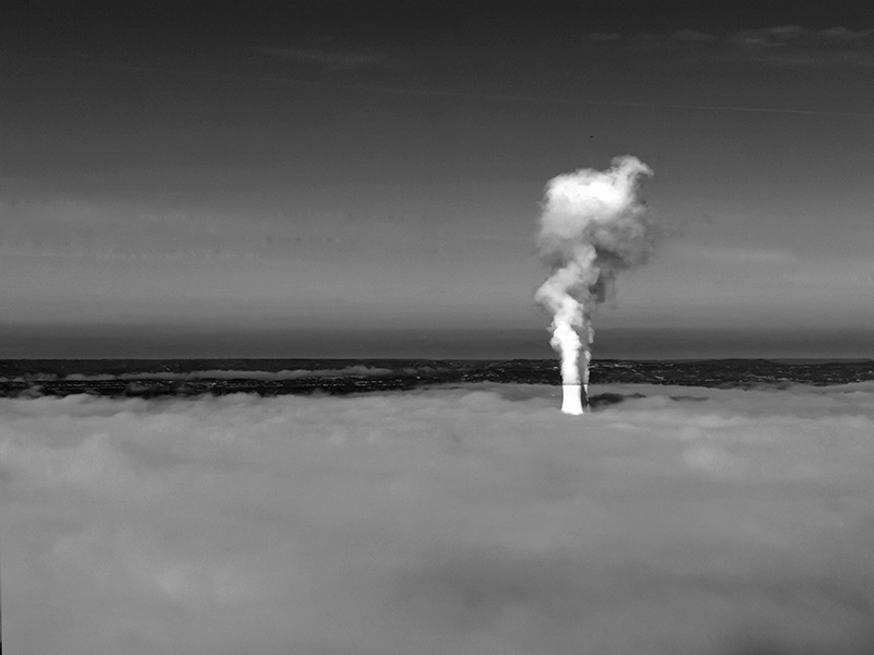 up in smoke nuclear chimney stacks pour water vapour into the atmosphere